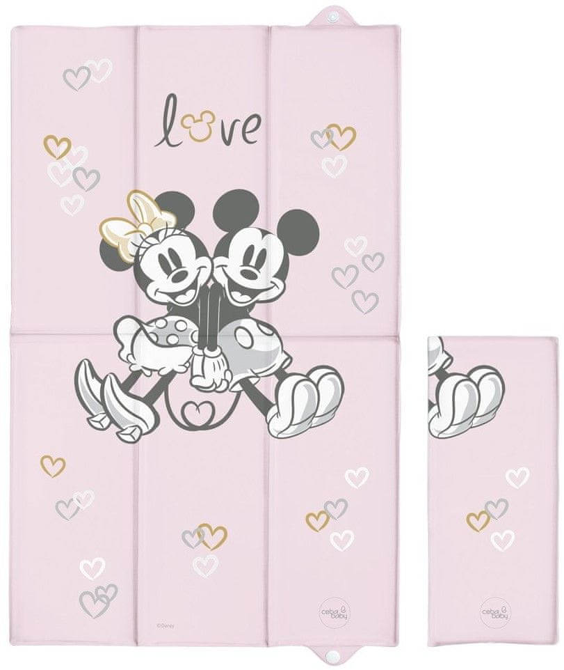Ceba Baby Prebaľovacia podložka cestovná 50x80 Disney Minnie & Mickey Pink